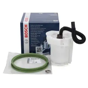 BOSCH 0986580807 Kraftstoffpumpe + ORIGINAL Dichtung für OPEL Astra G Corsa C Tigra B