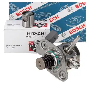 BOSCH Hochdruckpumpe + HITACHI Stößel für Cayenne 92A PORSCHE Macan Panamera 970 3.0 3.6