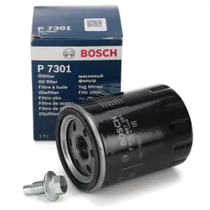 BOSCH F026407301 &Ouml;lfilter + Schraube f&uuml;r FORD Mustang MK6 MK7 5.0 V8 422/446/454 PS