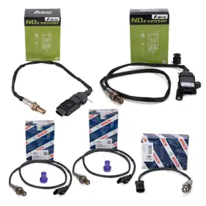 3x BOSCH Lambdasonde + 2x AMPRO Nox-Sensor f&uuml;r BMW F20/21 F22/23 F30-34 F32-36 B47 S1DEA