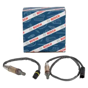 2x BOSCH VOR+NACH Kat Lambdasonde für BMW 3er E46 316i 318i 105/116/118/140 PS M43 M44