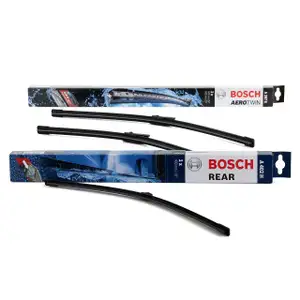 BOSCH A297S+A402H Windshield Wipers for AUDI A4 B8 Avant and A6 C8 Avant (Front + Rear)
