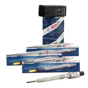 BOSCH Steuergerät + 4x BOSCH / ORIGINAL Glühkerze AUDI A4 B9 VW Golf 6 Caddy 4 2.0 TDI