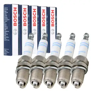 5x BOSCH FR7DC+ 0242235666 Z&uuml;ndkerze f&uuml;r VOLVO 850 C70 1 S60 1 V70 1 2 XC70 XC90 1