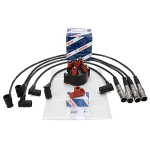 BOSCH Verteilerkappe + Finger + Kabelsatz für MERCEDES 190 W201 W124 W461 W463 M102