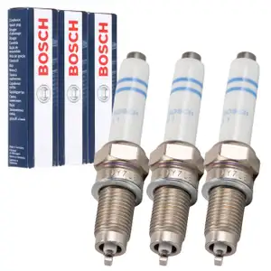 3x BOSCH Y7LER02 0241135520 Zündkerze für SEAT Ibiza 4 5 Mii SKODA Citigo 1.0 04C905616D