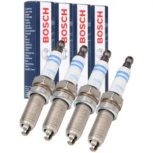 4x BOSCH 0242145510 Z&uuml;ndkerze f&uuml;r MERCEDES W203 W204 C209 W211 W212 R171 R172 CNG/LPG M271