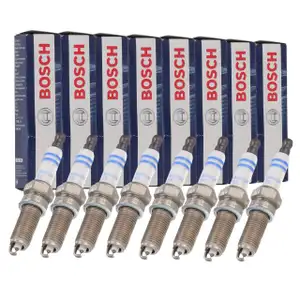 8x BOSCH 0242140515 Z&uuml;ndkerze f&uuml;r MERCEDES-BENZ E-Klasse W211 S211 E500 388 PS M273