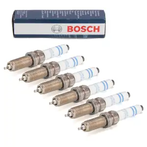 6x BOSCH 0242145555 Zündkerze für BMW F20/21 F22/23 F30-34 F32-36 G30/31 G32 G11/12 X3 B58
