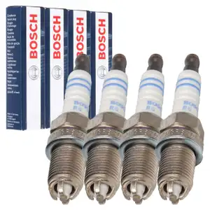 4x BOSCH FGR8KQE0 0242229648 Z&uuml;ndkerze f&uuml;r OPEL Astra F G Cors B C Vectra B C Zafira A B