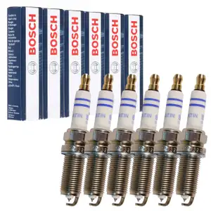 6x BOSCH FR6MPP332 0242240619 Z&uuml;ndkerze f&uuml;r PORSCHE 997 3.8 Turbo 500 PS