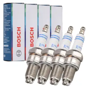 4x BOSCH 0242235664 WR7LTC+ Zündkerze für VW Golf 2 3 4 Passat B3 B4 Polo 6N1 Vento