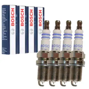 4x BOSCH FR8DPP33+ 0242230500 Z&uuml;ndkerze f&uuml;r ALFA ROMEO 159 Brera Spider 939_ 1.9/2.2 JTS
