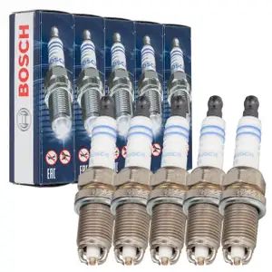 5x BOSCH FR7LDC+ 0242235668 Z&uuml;ndkerze f&uuml;r VW Transporter T4 2.5 115 PS 101000051AA