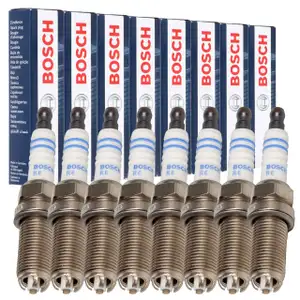 8x BOSCH FGR5NQE04 0242245581 Zündkerze für PORSCHE Cayenne 9PA 92A Panamera 4.8 S / GTS