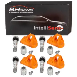 4x BH SENS HUF 45144000 Reifendrucksensor 433MHz für AUDI BMW PORSCHE TESLA VW