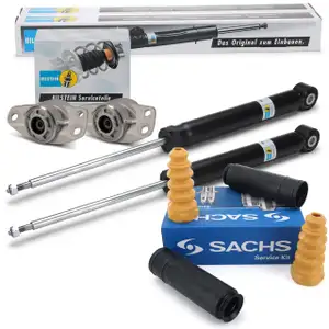 2x BILSTEIN B4 Sto&szlig;d&auml;mpfer + SACHS Staubschutz + B1 Domlager f&uuml;r VW Golf 6 Variant hinten