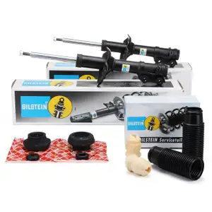 2x BILSTEIN B4 Sto&szlig;d&auml;mpfer + Staubschutz + febi Domlager f&uuml;r SEAT Ibiza VW Golf 3 vorne