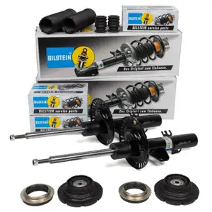 2x BILSTEIN B4 Sto&szlig;d&auml;mpfer + B1 Staubschutz + Domlager f&uuml;r VW Multivan Transporter vorne