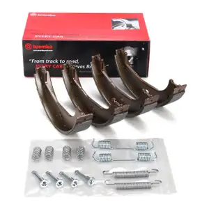 BREMBO S06508 Bremsbacken + Federn Satz f&uuml;r BMW 3er E36 316i-328i 318/325tds Z1 Z3 hinten