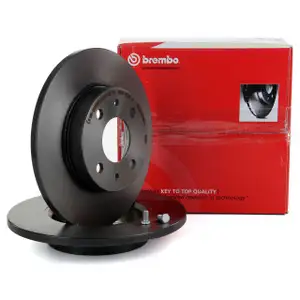 BREMBO 08.5085.11 Bremsscheiben f&uuml;r ALFA ROMEO ABARTH FIAT 500 FORD KA LANCIA hinten