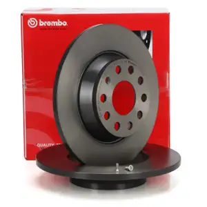 BREMBO 08.A202.11 Bremsscheiben 282mm f&uuml;r Audi A3 Q3 Seat Skoda Golf 5 6 Jetta hinten