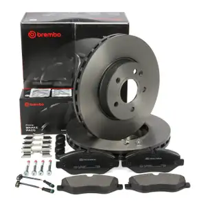 BREMBO Brake Discs + Pads + Sensor for MERCEDES V-Class Viano Vito W639 W447 (Front)