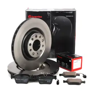 BREMBO Bremsscheiben + Bremsbel&auml;ge + Sensor f&uuml;r ALFA ROMEO Giulia Stelvio 2.0 2.2D hinten