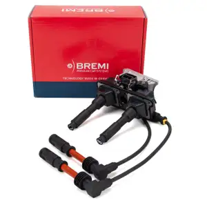 BREMI 20648 Doppelzündspule + Zündkabelsatz für AUDI A4 B5 A6 C4 C5 VW Passat B5 1.8