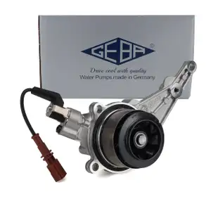 GEBA Wasserpumpe + Dichtung f&uuml;r VW Golf 8 AUDI A4 B9 A6 C8 SEAT Leon 2.0 TDI 05L121011E
