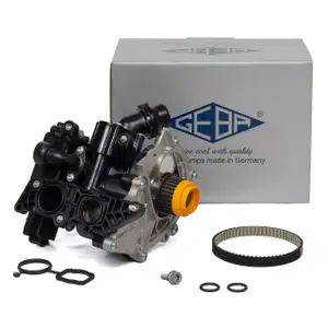 GEBA K11235/1B Wasserpumpe + Thermostat f&uuml;r VW Golf 7 8 Passat B8 Tiguan AUDI A3 2.0 TSI
