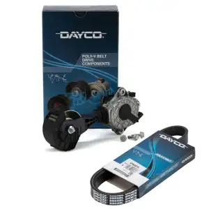 DAYCO Keilrippenriemen + Riemenspanner f&uuml;r BMW 1er F20 F21 3er F30 F31 N13 102-177 PS