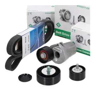 DAYCO 6DPK1817 Keilrippenriemen + INA Spanner + Rollen f&uuml;r BMW E81-88 E90-93 N47 N57