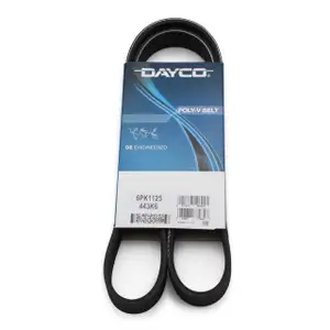 DAYCO 6PK1125 Keilrippenriemen für VW Golf 4 5 6 Passat Polo Tiguan T5 1.6 1.8 1.9 TDI 2.0