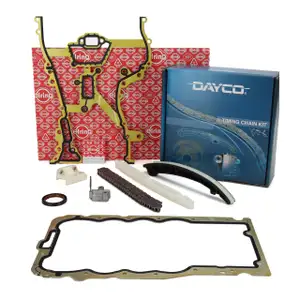 DAYCO Steuerkettensatz + Dichtungen f&uuml;r OPEL Astra H Corsa C D Meriva A Tigra B 1.2 1.4