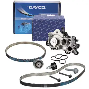 DAYCO Zahnriemensatz + PIERBURG Wasserpumpe f&uuml;r VW Golf 7 Polo 5 AUDI A1 8X A3 8V 1.4 TSI