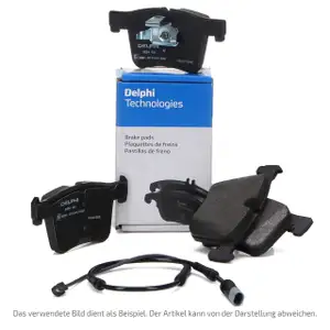 DELPHI LP3217 Bremsbeläge + Warnsensor PORSCHE Cayenne (92A) 3.6 / S 3.0 Diesel vorne