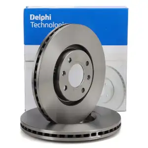 DELPHI BG3622 Bremsscheiben Satz f&uuml;r CITROEN C3 C4 PEUGEOT 206 207 307 308 vorne