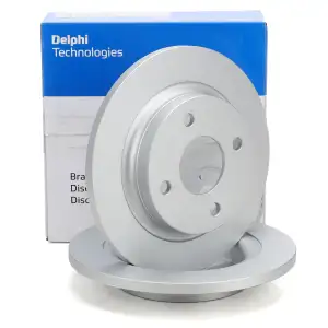 DELPHI BG4954C Bremsscheiben Satz f&uuml;r FORD Fiesta 7 MK7 hinten 2096336