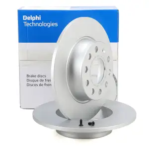 DELPHI BG4324C Bremsscheiben Satz VW Golf 6 7 8 T-Roc Touran A3 8P 8V 8Y Q2 TT hinten