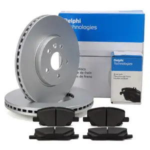DELPHI Bremsscheiben + Bel&auml;ge f&uuml;r OPEL Mokka/10 J13 ab Fgst. J4000001/JB000001 vorne
