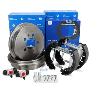DELPHI Bremstrommeln &Oslash; 200mm + ATE Backen + Zylinder f&uuml;r VW Polo 5 Ibiza 3 4 Fabia hinten