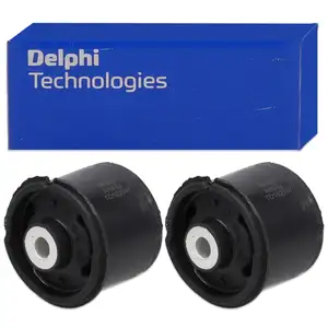 2x DELPHI TD1629W Achsk&ouml;rperlager Gummilager Achslager f&uuml;r FORD Fiesta 6 hinten 1805815