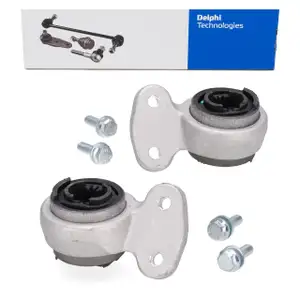 2x DELPHI Querlenkerlager f&uuml;r BMW 3er E46 Z4 E86 E85 Vorderachse unten hinter