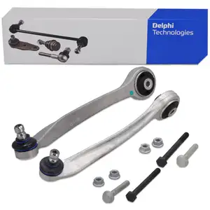 2x DELPHI Querlenker f&uuml;r VW Passat B5 B5.5 A4 B5-7 A6 C5 Vorderachse vorne oben au&szlig;en
