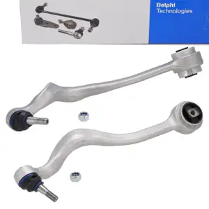2x DELPHI Querlenker Lenker f&uuml;r BMW 5er E39 520-530i/d Z8 E52 Vorderachse vorne unten