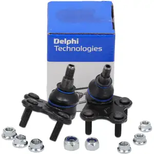 2x DELPHI Traggelenk f&uuml;r VW Polo 4 5 Up A1 8X Ibiza 3 4 Mii Citigo Fabia 2 3 Rapid vorne
