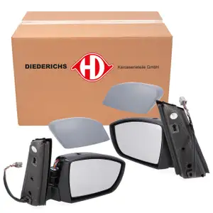 2x DIEDERICHS Au&szlig;enspiegel Seitenspiegel mit Blinklicht f&uuml;r FORD Grand / C-Max 2