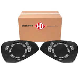 2x DIEDERICHS Au&szlig;enspiegel Spiegelglas f&uuml;r AUDI A4 S4 RS4 B9 A5 S5 F5 links + rechts