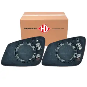 2x DIEDERICHS Au&szlig;enspiegel Spiegelglas f&uuml;r BMW F20/21 F22 F45 F30/31 F32-36 E60/61 F10/11